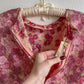 1950s Sparkling Roses Pattern Blouse (S/M)