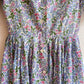 1950s Summer Dress With Purple Daisy Print (XS)