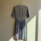 1950s Summer Dress With Purple Daisy Print (XS)