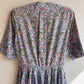 1950s Summer Dress With Purple Daisy Print (XS)