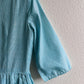 1950s Turquoise and White Gingham Summer Dress (M)