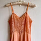 1950s Warm Taupe Lace Slip Dress (XS/S)