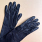 1960s Black Leather Long Gloves