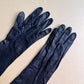 1960s Black Leather Long Gloves