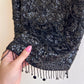 1960s Heavy Black Sequined Blouse (S/M)