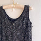 1960s Heavy Black Sequined Blouse (S/M)