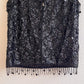 1960s Heavy Black Sequined Blouse (S/M)