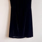 1960s Black Velvet Party Dress With Rhinestones (S)