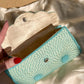 Charming 1960s Soft Blue Beaded Clutch