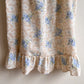 1960s Blue Floral Cotton Nightgown (M/L)