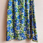 1960s Blue Roses Silk Sheath Dress (S)