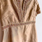 Glamorous 1960s Bronze Gown With Beaded Trim (M/L)