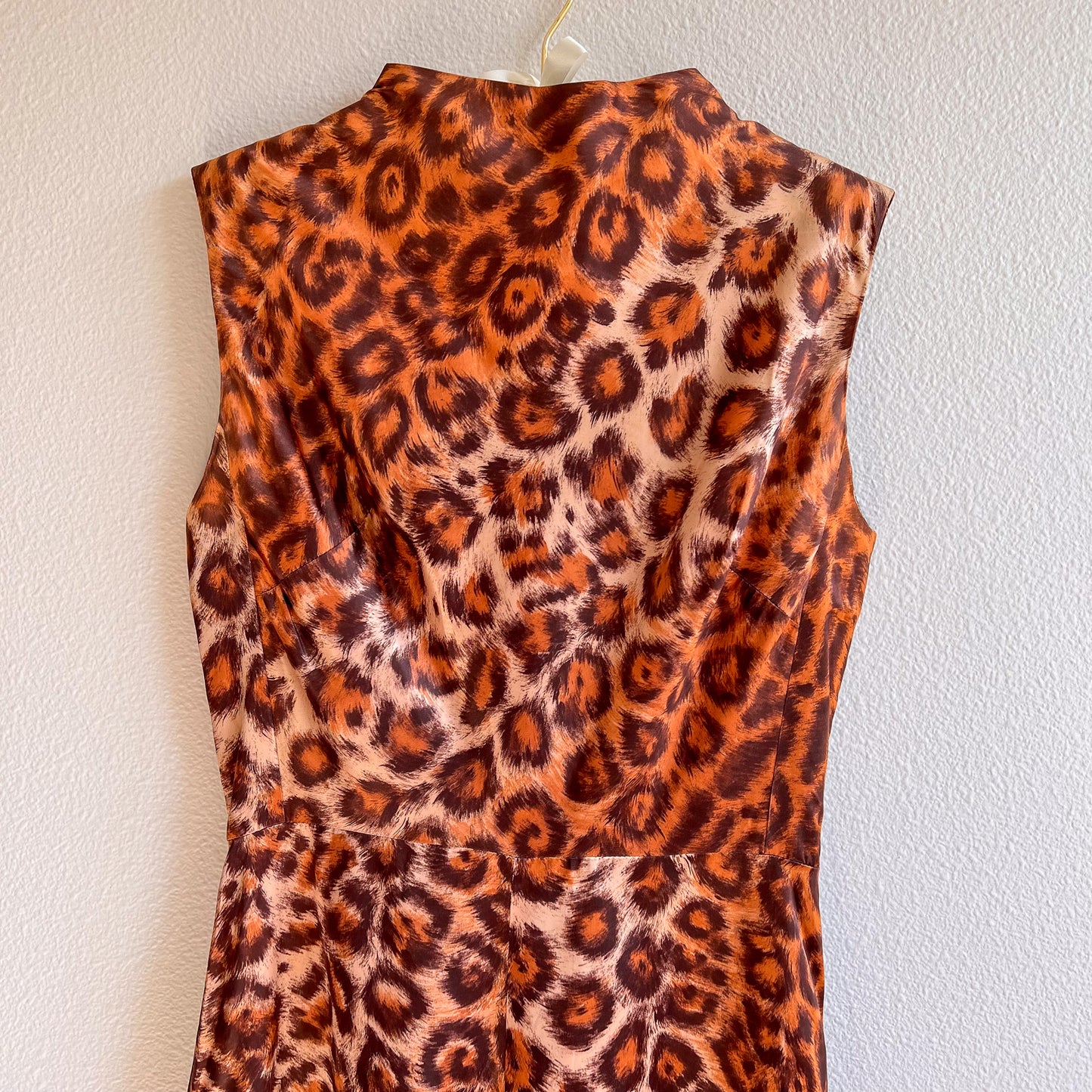 Fabulous 1960s Cheetah Print Silk Jumpsuit (M/L)