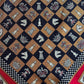1960s Chessboard Red Background Silk Scarf