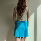 1960s Mod Dress With White, Green, and Blue Colorblock (S)