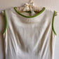 1960s Mod Dress With White, Green, and Blue Colorblock (S)