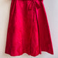 1960s Cranberry Red Silk Party Dress (M)