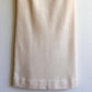 Stunning 1960s Cream Knit Shift Dress With Beading (XS/S)