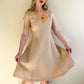 Stunning 1960s Cream Wool and Silk Dress (M/L)