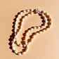 1960s Double-Strand Etched Cream Beaded Necklace