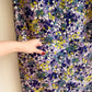1960s Floral Buttoned Dress With Short Sleeves (S/M)