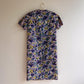 1960s Floral Buttoned Dress With Short Sleeves (S/M)