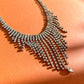 Dramatic 1960s Fringe Rhinestones Necklace