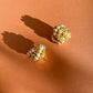 1960s Chunky Gold Beaded Necklace and Earrings