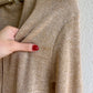 1960s Shimmering Gold Knitted Top and Cardigan Set (S/M)