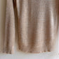 1960s Shimmering Gold Knitted Top and Cardigan Set (S/M)