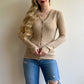 1960s Shimmering Gold Knitted Top and Cardigan Set (S/M)