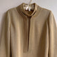 1960s Sparkling Gold Long Sleeve Blouse (M/L)