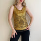 Incredible 1960s Heavy Gold Sequined Blouse (S/M)