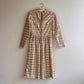 Glamorous 1960s Gold and Silver Party Dress (S)