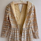 Glamorous 1960s Gold and Silver Party Dress (S)