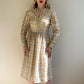 Glamorous 1960s Gold and Silver Party Dress (S)