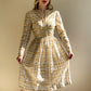 Glamorous 1960s Gold and Silver Party Dress (S)