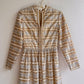 Glamorous 1960s Gold and Silver Party Dress (S)