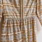 Glamorous 1960s Gold and Silver Party Dress (S)