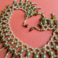 1960s Shades of Green Beaded Necklace