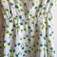 1960s Dainty Green Flowers Summer Dress (S)