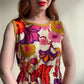 1960s Handmade Summer Dress With a Retro Floral Print (S/M)