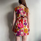 1960s Handmade Summer Dress With a Retro Floral Print (S/M)