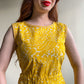 1960s Handmade Yellow Summer Dress (M)