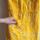 1960s Handmade Yellow Summer Dress (M)