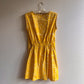 1960s Handmade Yellow Summer Dress (M)