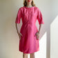 Darling 1960s Hot Pink Silk Dress (M/L)