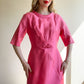 Darling 1960s Hot Pink Silk Dress (M/L)