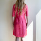 Darling 1960s Hot Pink Silk Dress (M/L)