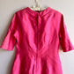 Darling 1960s Hot Pink Silk Dress (M/L)